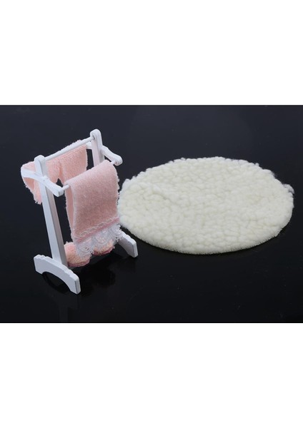 1:12 Dollhouse Mini Raf Havlu ve Mat Banyo Seti Bebek Evi Dekoru (Yurt Dışından) modelleri