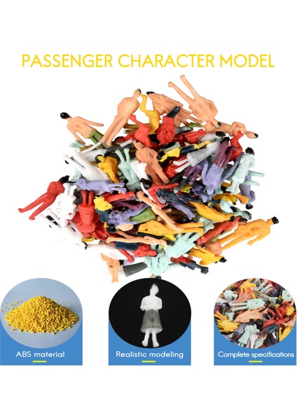 100 Adet Ho Ölçekli 1:100 Mix Boyalı Model Tren Parkı Sokak Yolcu Insan Figürleri (Yurt Dışından) indirimleri