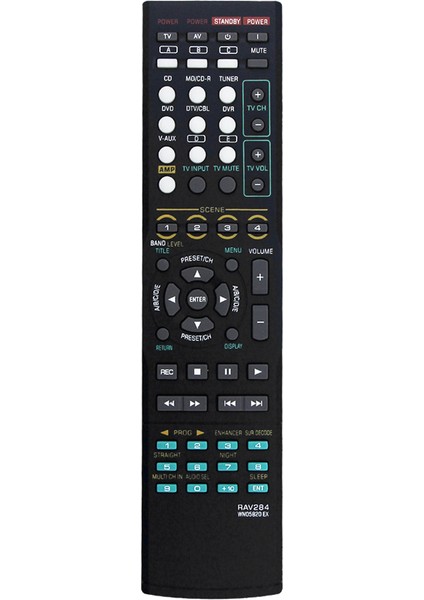 RAV284 WN05820EX Yamaha Av Alıcısı Için Uzaktan Kumandayı Değiştirin HTR-6230 HTR-6130 RX-V365 RX-V365BL RX-V363 RAV283 WN05810 (Yurt Dışından)