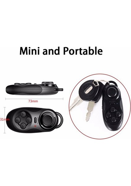 Xiaomi iPhone 8 Ios Android Vr Pc Telefon Tv Kutusu Tablet Için Kablosuz Bluetooth Uyumlu Joystick Uzaktan Kumanda (Yurt Dışından)