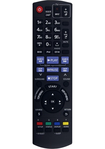 Panasonic N2QAKB000072 SA-BT207 Blu-Ray Ev Sinema Sistemi Için N2QAKB000072 Uzaktan Kumandası Değiştirildi (Yurt Dışından)