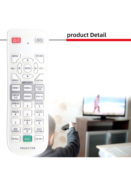 Panasonic Projektör PT-SLX16K/SLZ77C/CL/SLW65C/CL/SLZ69C/CL Için Uzaktan Kumandayı Değiştirin (Yurt Dışından) indirimleri