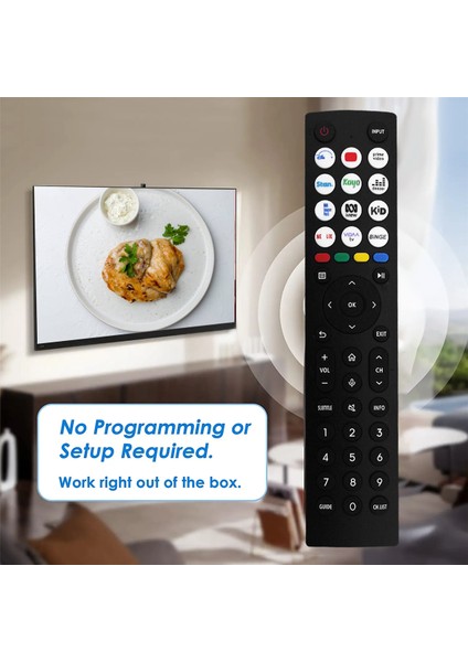Hısense Tv Akıllı Android LED Uzaktan Kumanda Için ERF2R36H Uzaktan Kumandayı Değiştirin (Yurt Dışından) modelleri