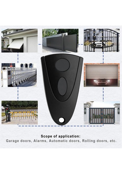 Novoferm Tormatic Novotron 502 MAX43-2 / 512 MIX43-2 Uzaktan Kumanda Paketi 2'li (Siyah Anahtar) Için 433MHZ Garaj Kapısı Açacağı (Yurt Dışından) indirimleri