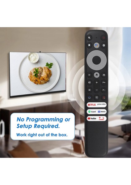 RC902V Fmr4 Tcl Mini-Led QLED 4K UHD Akıllı Android Tv Için Uzaktan Kumandayı Değiştirin Ses Fonksiyonu Yok (Yurt Dışından) modelleri