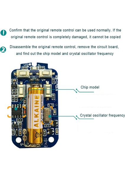 433MHZ Kablosuz Kopyalama Uzaktan Kumanda Rf Kopyalama Kontrol Cihazı Garaj Kapısı Klon Kod Vericisi Motosiklet Çoğaltıcı Anahtar (Yurt Dışından)