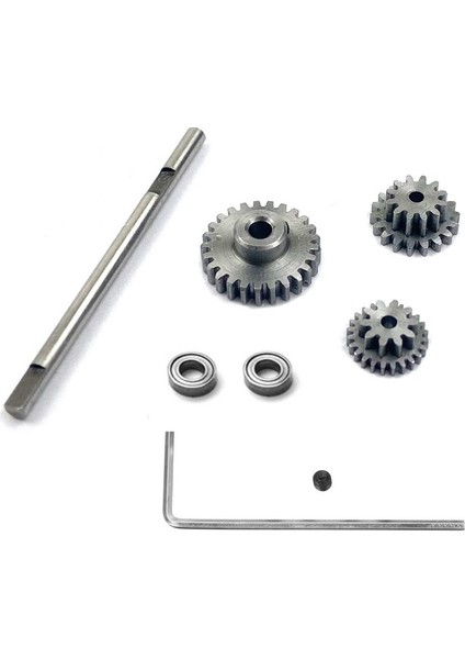 Metal Şanzıman Dişlisi D Ekseni Şanzıman Çelik Dişliler Seti Wpl D12 1/10 Rc Araba Yükseltme Parçaları Aksesuarları (Yurt Dışından)