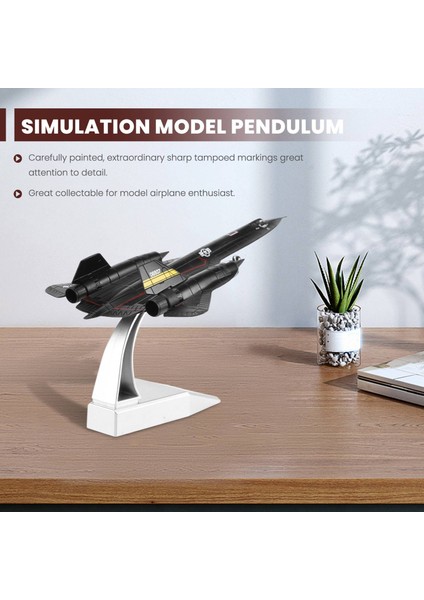 1/144 Döküm SR-71A Blackbird Keşif Uçağı Uçak Modeli Çocuklar Için Yetişkin Ev Ofis Dekor (Yurt Dışından)