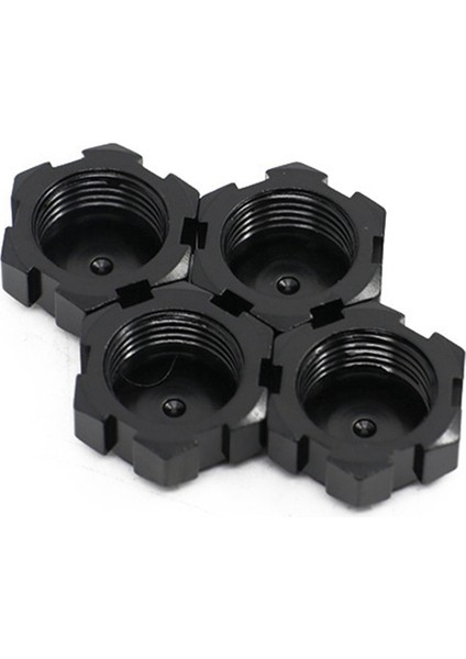 Arrma 1/8 Karton Outcast Talion 1/7 Mojave 17MM Alüminyum Alaşımlı Altıgen Somun, Modifiye ve Yükseltilmiş Aksesuarlar, Siyah (Yurt Dışından)