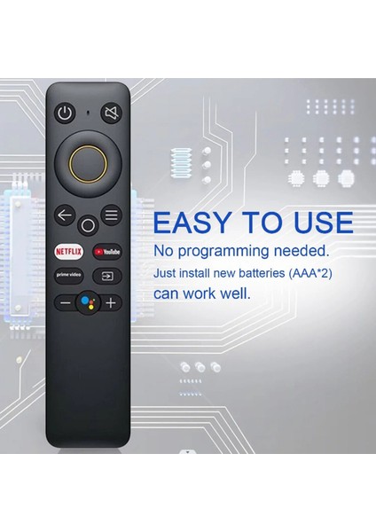 Netflix Google Assistant Için Realme Smart Tv Için Uzaktan Kumanda Rem-V1 Kızılötesi Uzaktan Kumanda (Yurt Dışından)