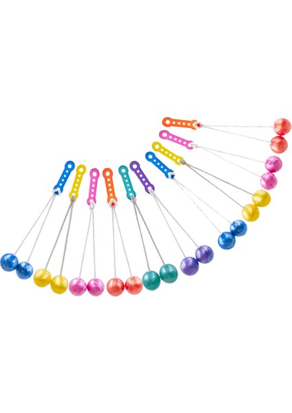 10 Adet 4 cm Clackers Topu Lato-Lato Oyuncak Clack Topu Çocuk Oyuncakları Latto Oyuncak Top Sallamak Etki Topu Karışık Renk (Yurt Dışından)