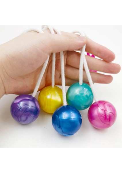 10 Adet 4 cm Clackers Topu Lato-Lato Oyuncak Clack Topu Çocuk Oyuncakları Latto Oyuncak Top Sallamak Etki Topu Karışık Renk (Yurt Dışından)