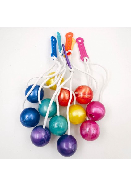 10 Adet 4 cm Clackers Topu Lato-Lato Oyuncak Clack Topu Çocuk Oyuncakları Latto Oyuncak Top Sallamak Etki Topu Karışık Renk (Yurt Dışından)