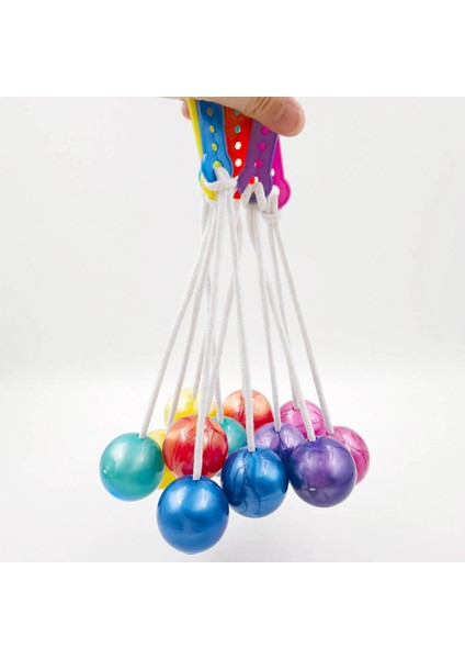 10 Adet 4 cm Clackers Topu Lato-Lato Oyuncak Clack Topu Çocuk Oyuncakları Latto Oyuncak Top Sallamak Etki Topu Karışık Renk (Yurt Dışından)