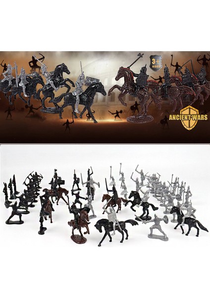 52 Adet/torba Ortaçağ Süvari Savaş Atı Asker Modeli Romalı Asker Antik Ortaçağ Savaşçı Modeli Aksiyon Figürleri Oyuncaklar (Yurt Dışından) fiyatları