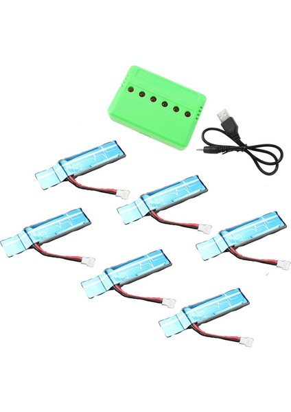 Adet 3.7V 520MAH 30C Yükseltilmiş Li-Po Pil USB Şarjlı Wltoys Xk K110 K110S V930 V977 Rc Helikopter Yedek Parçaları (Yurt Dışından)