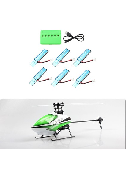 Adet 3.7V 520MAH 30C Yükseltilmiş Li-Po Pil USB Şarjlı Wltoys Xk K110 K110S V930 V977 Rc Helikopter Yedek Parçaları (Yurt Dışından)