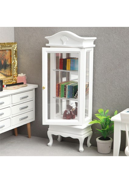1/12 Dollhouse Minyatür Mobilya Dolabı Ahşap Tek Kapı Kitaplık Vitrin Dollhouse Mutfak Yemek Için (Yurt Dışından) fiyatları