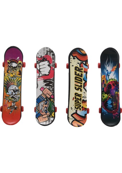 Mini 4 Paket Parmak Kurulu Tech Deck Kamyon Kaykay Oyuncak Hediye Çocuk Çocuk Hediye 95MM (Yurt Dışından)