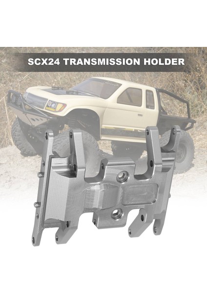Eksenel SCX24 90081 1/24 Rc Paletli Araba Metal Şanzıman Sabitleme Kaidesi Şanzıman Tutucu Kızak Plakası Yükseltme Parçaları, Gümüş (Yurt Dışından) indirimleri