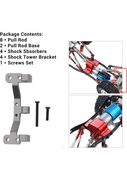 Yükseltme Metal Çekme Çubuğu Rot Çekme Çubuğu Tabanı Amortisör Wpl B14 B24 C14 C24 C34 1/16 Rc Araba Yedek Parçaları, Kırmızı (Yurt Dışından) fiyatları