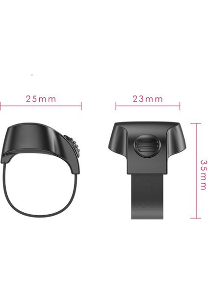 Taşınabilir Mini Bluetooth 5.1 Telefon Selfie Deklanşörü Uzaktan Kumanda Halkası Kablosuz Akıllı Uzaktan Kumanda Halkası (Siyah) (Yurt Dışından) fırsatları