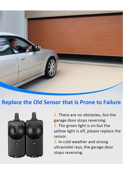 Adet Garaj Kapısı Açıcı Güvenlik Sensörü Işın Gözler Braketler ile Liftmaster Sears Chamberlain Için Fit (Yurt Dışından) fiyatları