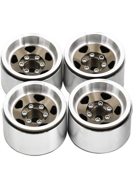 Adet 1.0 Inç Alüminyum Alaşımlı Beadlock Tekerlek Göbeği Jantları Rc Paletli Araba Eksenel SCX24 1/18 TRX4M Tekerlekler Parçaları, Bronz (Yurt Dışından) indirimleri