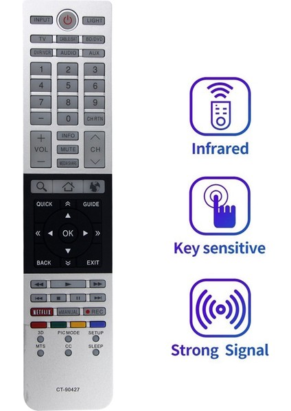 CT-90427 Uzaktan Kumanda Toshiba Tv Için Değiştirin 58L7350U 75035123 65L9300UM 58L9300U 65L9300U (Yurt Dışından) fiyatları