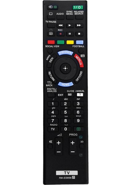 Sony 3D Tv'ler Için RM-ED058 Uzaktan Kumandayı Değiştirin KDL55W955B KDL-55W955B KDL60W855B (Yurt Dışından)