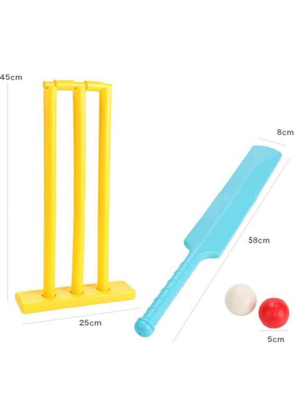 Çocuk Kriket Seti Ebeveyn-Çocuk Interaktif Kriket Kapalı Açık Çocuk Spor Oyunu Çocuklar Için Ilginç Oyuncaklar (Yurt Dışından)