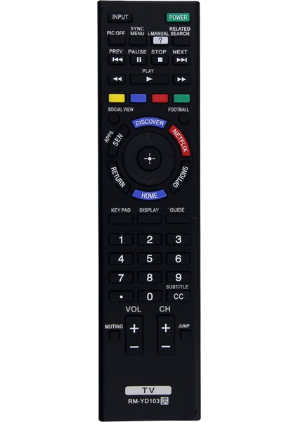 RM-YD103 Tv Uzaktan Kumanda Sony KDL-32W700B KDL-40W580B KDL-40W590B KDL-40W600B KDL-42W700B KDL-48W580B KDL-48W590B (Yurt Dışından)