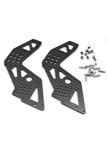 Karbon Fiber Ön Arka Evrensel Koruma Plakası Losi Lmt 4WD Katı Aks Canavar Kamyon 1/8 Rc Araba Yükseltme Parçaları (Yurt Dışından)