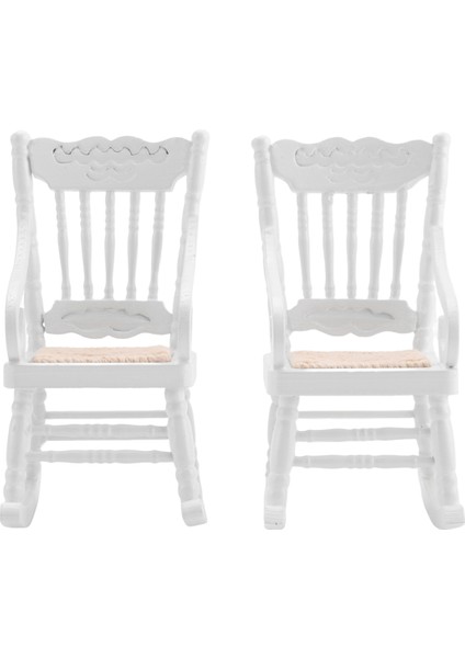 2 Adet 1:12 Oyuncak Minyatür Mobilya Ahşap Sallanan Sandalyeler Oyuncak Aksesuarları Bebek Için Seramik Karo, Beyaz (Yurt Dışından) fiyatları