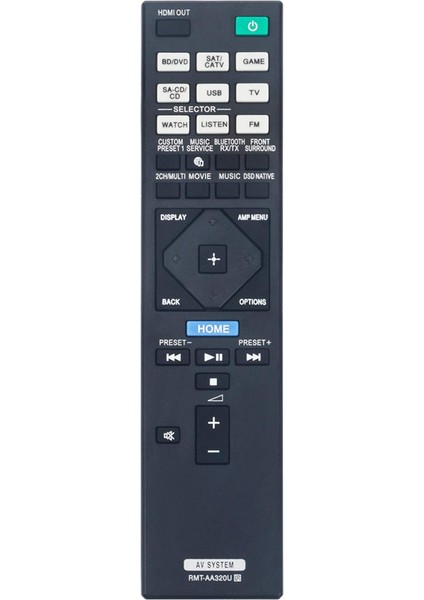 RMT-AA320U RMTAA320U Sony Av Alıcısı Için Yedek Uzaktan Kumanda STR-ZA810ES STR-DN1080 STRZA810ES STRDN1080 (Yurt Dışından)