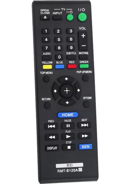 RMT-B120A Sony 3D Blu-Ray Disk DVD Oynatıcı Için Uzaktan Kumandayı Değiştirin BDP-S5100 BDP-S1100 BDP-S3100 BDP-S190 BDP-S590 (Yurt Dışından) modelleri