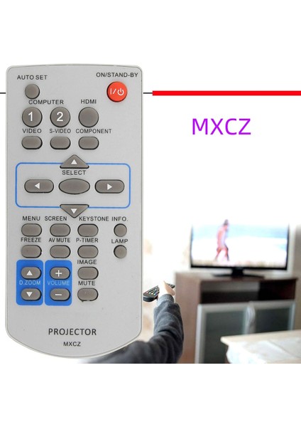 Panasonic Projektör PT-VW330U PT-VX400U PT-VW330E Için Uzaktan Kumanda Mxcz'yi Değiştirin (Yurt Dışından) indirimleri