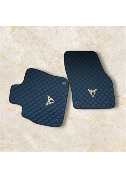 Cupra Terramar Uyumlu 2024-2025 Siyah Baklava Desen 1.SINIF DUNİ DERİ KAPİTONE ALT TABAN SU GEÇİRMEZ EVA ORJİNAL KLİPS SABİTLEME CIRT TABAN DESTEĞİ KOLAY TEMİZLENEBİLİR ÜRÜN ŞIK GÖRÜNÜM modelleri