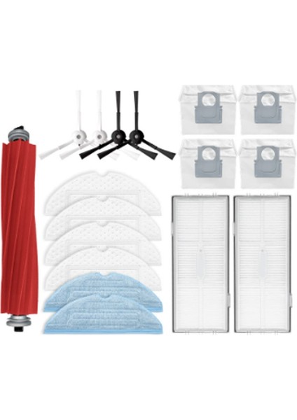 G10S/G10S Pro Elektrikli Süpürge Yedek Parçaları, Ana Yan Fırça Hepa Filtre Paspas Bezi (Yurt Dışından)