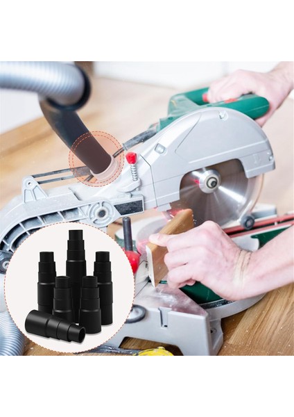 6'lı Paket Elektrikli Süpürge Adaptörü 4 Katmanlı Siyah, Hortum Adaptörü 25 mm Ila 42 Mm, Redüktör (Yurt Dışından) indirimleri