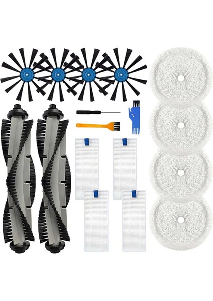 3115 / EV675 Robot Süpürge Ana Yan Fırça Hepa Filtre Paspas Bezi Bezi Ataşmanı Yedek Parça (Yurt Dışından)