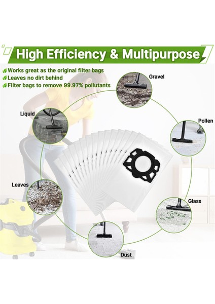 Kfı 357 Wd2 Plus / WD3SE 4001 4002 /kuru Için Elektrikli Süpürge Torbaları 2.863-314.0 (Yurt Dışından) fırsatları