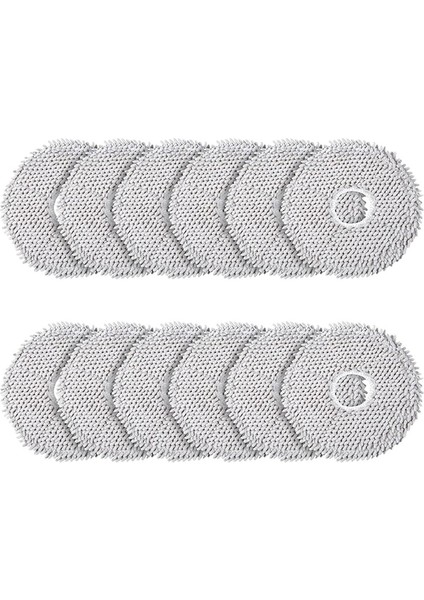 X10+& L10S ULTRA/L10 Ultra Robot Süpürge Için 12'li Mendil Paketi, Mikrofiber Islak Paspas Pedleri Aksesuarları (Yurt Dışından)