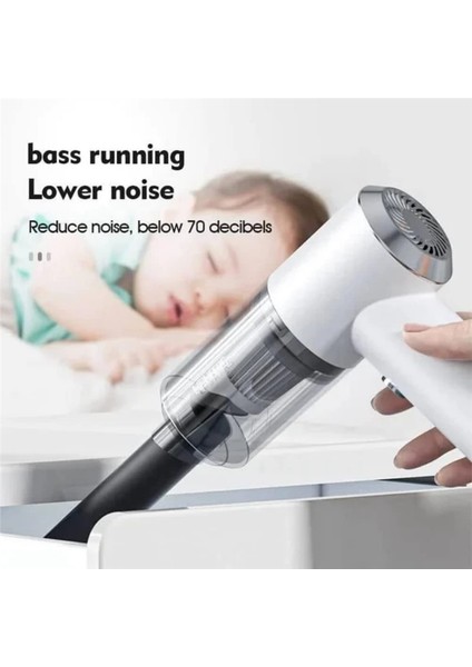 Kablosuz El Tipi Araba Elektrikli Süpürgesi Güçlü Emiş, Kablosuz Şarj Edilebilir, Taşınabilir Siyah (Yurt Dışından) fiyatları