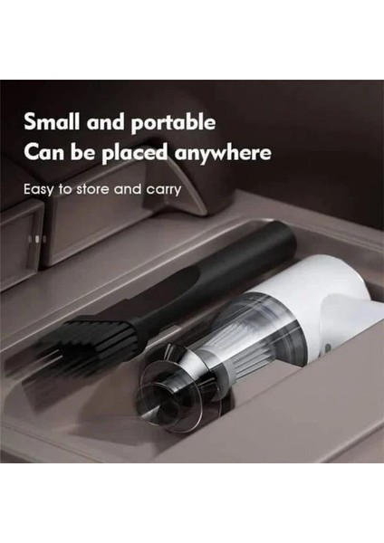 Kablosuz El Tipi Araba Elektrikli Süpürgesi Güçlü Emiş, Kablosuz Şarj Edilebilir, Taşınabilir Siyah (Yurt Dışından) modelleri