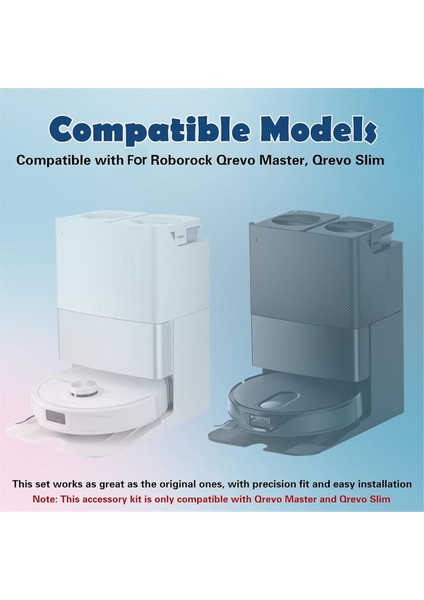 Master, Qrevo Slim Robot Süpürge Için Yedek Takım Ana Yan Fırça Paspas Bezi Hepa Filtre Toz Torbası (Yurt Dışından) indirimleri