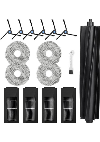 X2 Omni Elektrikli Süpürge Ana Yan Fırça Hepa Filtre Paspas Bezi Yedek Parçaları (Yurt Dışından)