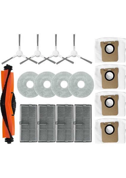 M30S D103CN Yedek Aksesuarları Ana Silindir Yan Fırça Hepa Filtre Paspas Bezi Toz Torbası Kapağı (Yurt Dışından) fiyatları