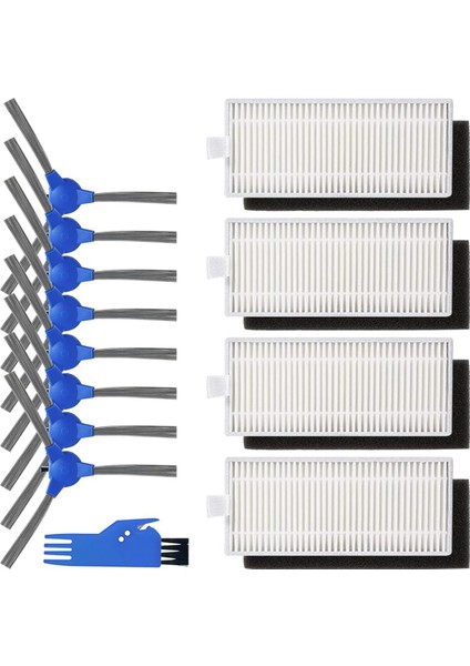 Robovac 11S, 12, 15C, 15T, 25C, 30, 30C, 35C Robot Süpürge Için Yedek Filtreler Yan Fırçalar (Yurt Dışından)