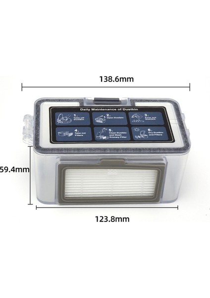 BR150/BR151 Robot Süpürge Toz Haznesi Kutusu Aksesuarları Yedek Parçaları (Yurt Dışından) fiyatları